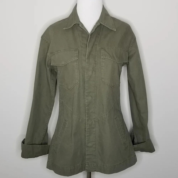 NWT ABLE Green Military Jacket XS - Picture 3 of 6